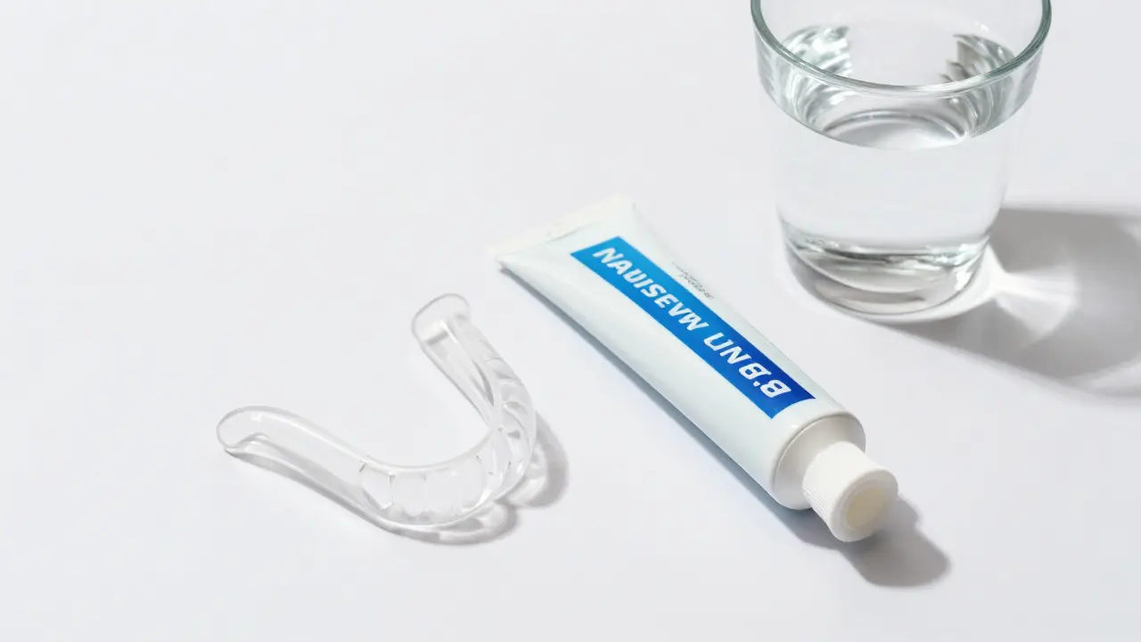 Noční chránič a hygiena pro péči o zubní náhrady