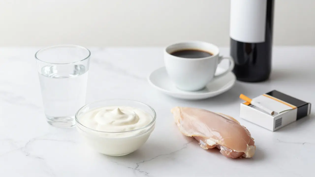 Bílá dieta po bělení zubů: jogurt, voda a vyhnout se kávě
